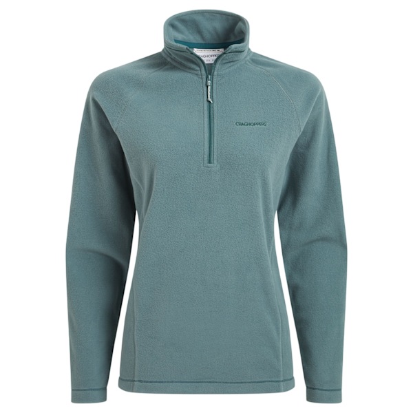 Craghoppers Nation Trust Miska Halvzippade Fleece Topp för Kvinnor Atlantic 22 UK