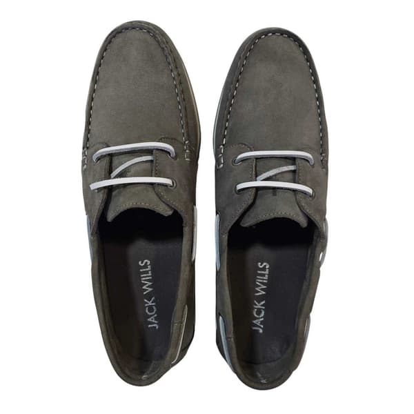 Jack Wills Herr Båtskor i Läder 8 UK Grå Grey 8 UK