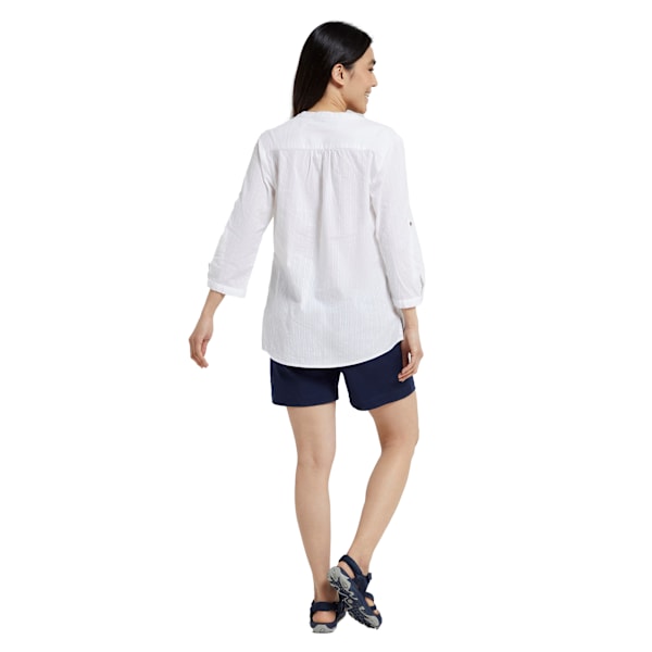 Mountain Warehouse Dam/Dam Petra Relaxed Fit 3/4 Ärm S White 10 UK