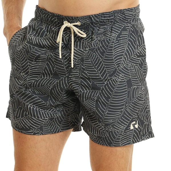 RIPT Essentials Herr Badbyxor med Lövtryck Storlek M Marinblå Navy Blue M