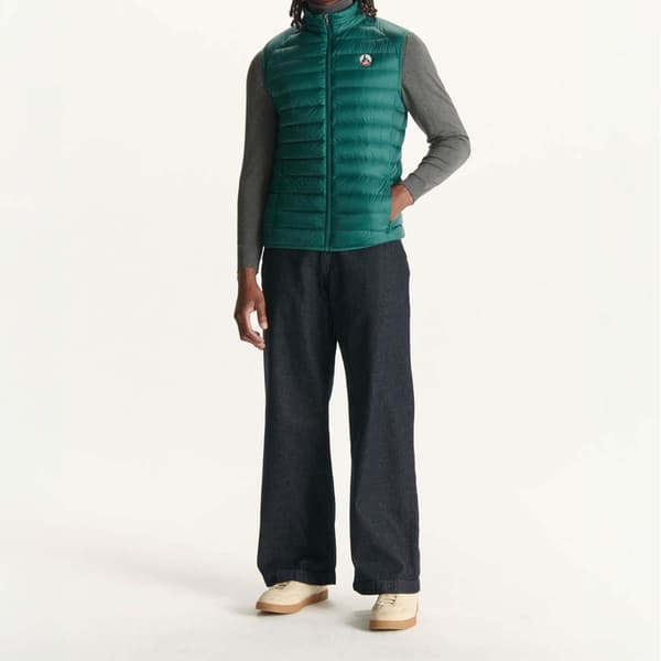 Jott Tom Puffer Dunväst för Män S Mörkgrön Deep Green S