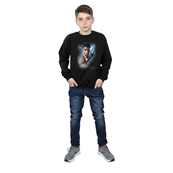 Star Wars Boys The Last Jedi Finn Borstad Sweatshirt 9-11 år Black 9-11 Years