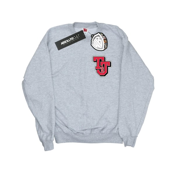 Tom And Jerry Girls Collegiate Logo Sweatshirt 9-11 År Sport Sports Grey 9-11 Years