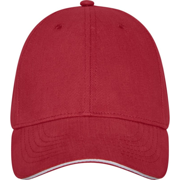 Elevate Unisex Adult Darton Sandwich 6 Panel Cap One Size Röd Red One Size