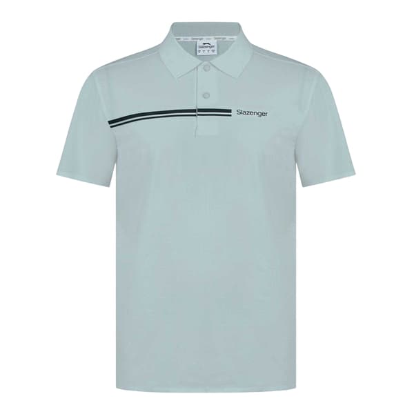 Slazenger Herr Polyester Golf Pikétröja S Grå Grey S