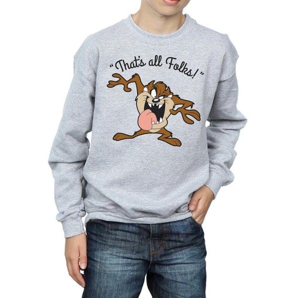 Looney Tunes Boys That´s All Folks Tasmanian Devil Sweatshirt 9 Sports Grey 9-11 Years