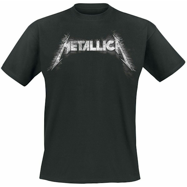 Metallica Unisex Vuxen Spiked Back Print T-Shirt M Svart Black M