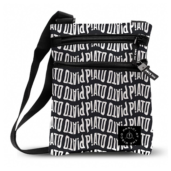 Panic! At The Disco Väska med Upprepat Tryck, Crossbody, One Size Svart/Vit Black/White One Size