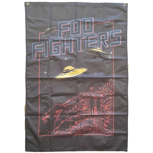 Foo Fighters UFO Textil Affisch One Size Svart Black One Size