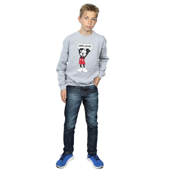 Disney Boys Mickey MouseBelieve Sweatshirt 12-13 år Sports G Sports Grey 12-13 Years