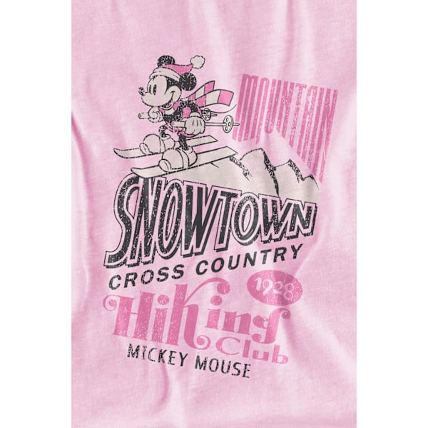 Disney Barn/Barn Snowtown Ski Musse Pigg T-Shirt 5-6 År Pink 5-6 Years