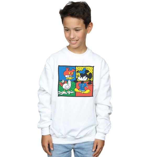 Disney Boys Mickey Mouse Donald Kläder Swap Sweatshirt 5-6 år White 5-6 Years