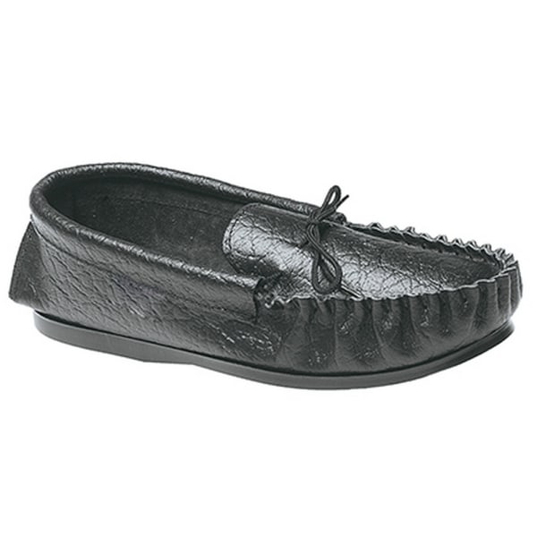 Mokkers Mens Gordon Softie Leather Moccasin Slippers 6 UK Black Black 6 UK