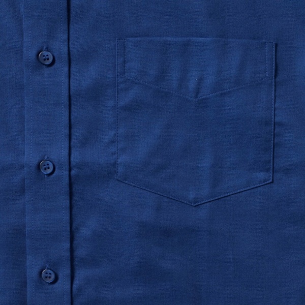 Russell Collection Herrskjorta Långärmad Easy Care Oxford 15in Bright Royal 15inch