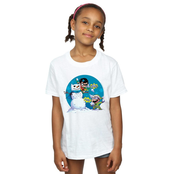 DC Comics Girls Super Friends Chillin Like A Villain Bomull T-S White 3-4 Years