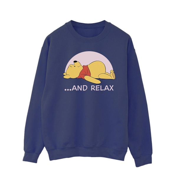 Disney Winnie The Pooh Relax Sweatshirt M Marinblå Navy Blue M