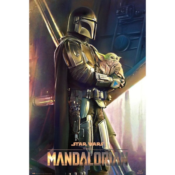 Star Wars: The Mandalorian Clan Of Two 91cm x 61cm Multi Multicoloured 91cm x 61cm