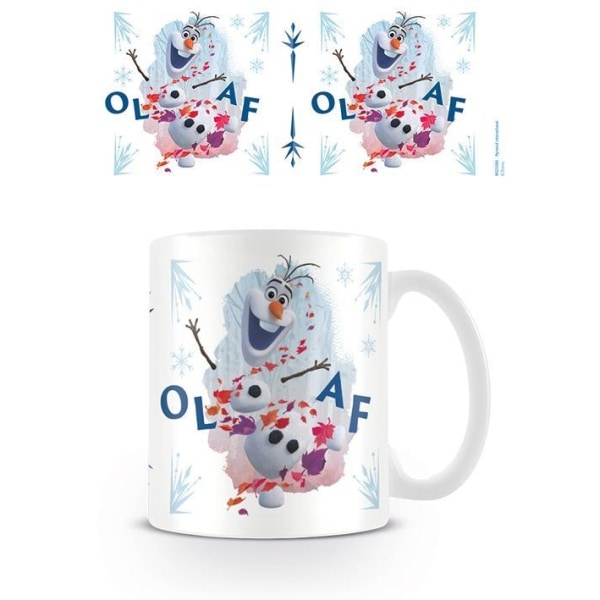 Frozen II Jump Olaf Mugg En Storlek Vit/Blå White/Blue One Size