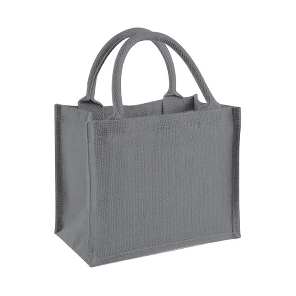 Westford Mill Jute Mini Presentpåse (6 liter) (2-pack) En storlek Graphite Grey/Graphite Grey One Size