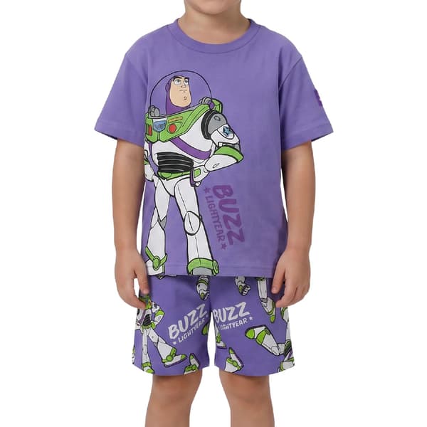 Toy Story Buzz Lightyear pyjamasset i bomull för pojkar, kortärmad, 3-4 år Multicoloured 3-4 Years