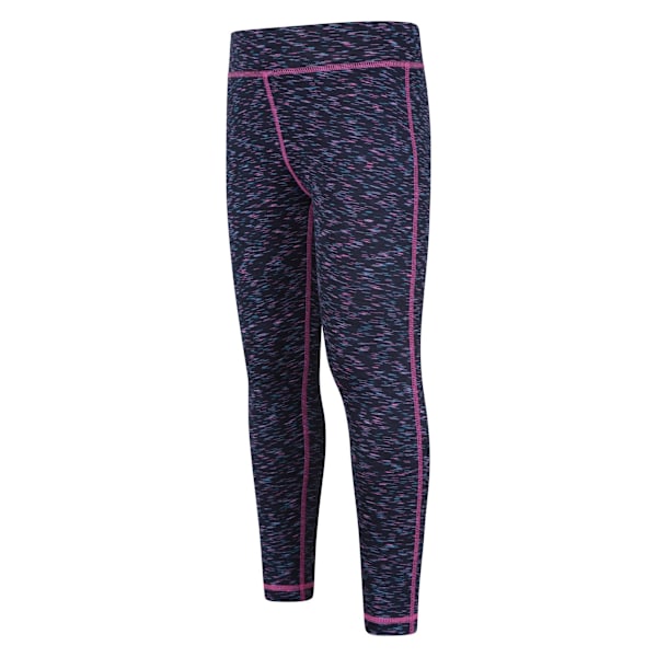 Mountain Warehouse Flickor Kayleigh II Leggings med Space Dye 3-4 år Indigo 3-4 Years