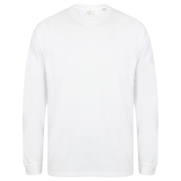 SF Unisex Adult Slogan Drop Shoulder Långärmad T-shirt XXS W White XXS