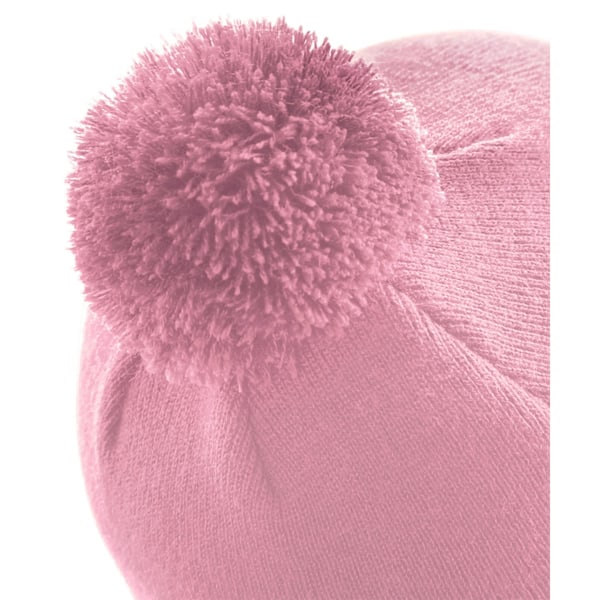Beechfield Barn/Barn Original Pom Pom Beanie En Storlek Damm Dusty Pink One Size