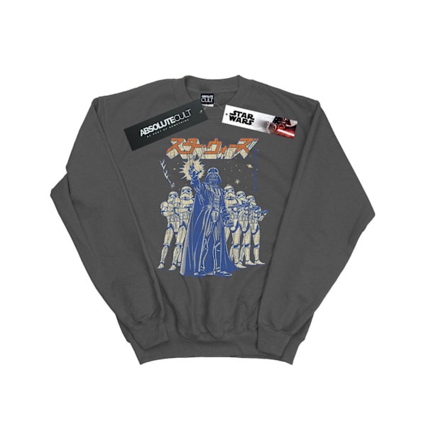 Star Wars Kanji Force Choke Sweatshirt för män, M, kolgrå Charcoal M