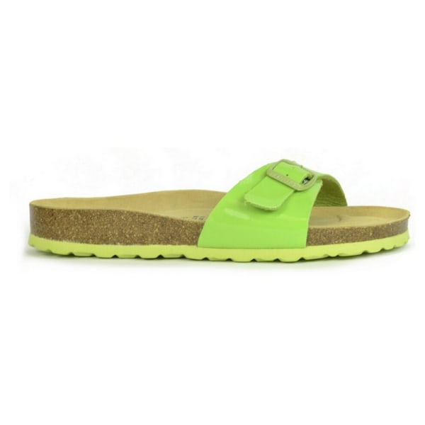 Sanosan Dam/Dam Malaga Lackerade Sandaler 7 UK Gröna/Bruna Green/Brown 7 UK