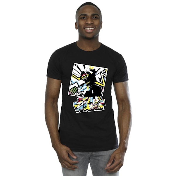 Star Wars Herr Vader Vattenfärg Pop Art T-shirt M Svart Black M