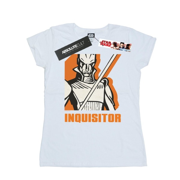 Star Wars Womens/Ladies Rebels Inquisitor Bomull T-shirt L Vit White L