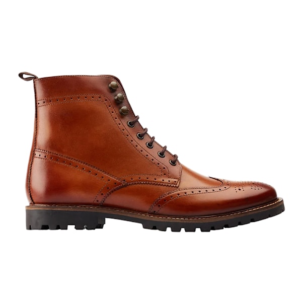 Base London Mens Boone Läderstövlar 7 UK Tan Tan 7 UK