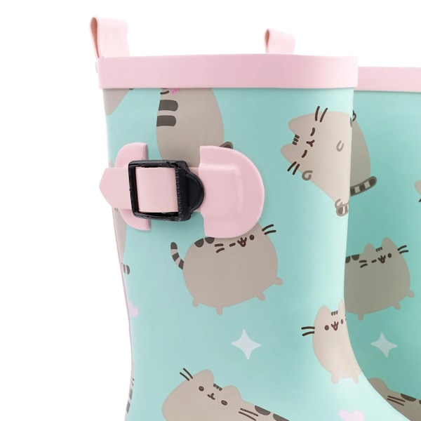 Pusheen Girls Repeat Print Trädgårdsgummiskor 3 UK Pastel Mint/Pink Pastel Mint/Pink 3 UK