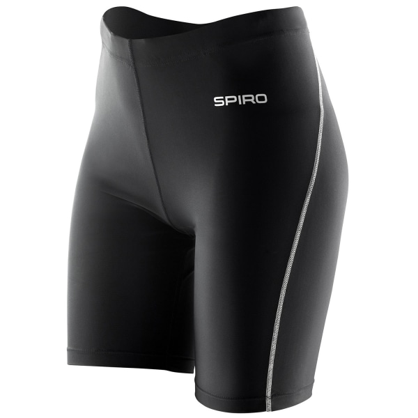 Spiro Dam/Kvinnor Bodyfit Baslager Shorts XS-S Svart Black XS-S