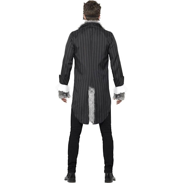 Smiffys Unisex Vuxen Deluxe Stora Stygga Vargen Kostymset M Grå/Blå Grey/Black M