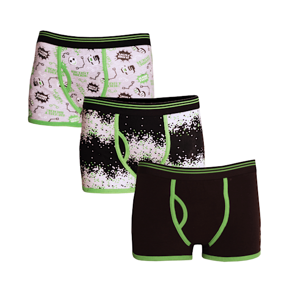 4Kidz Pojkars Bomullsboxershorts med Trunk Passform (3-pack) 9-10 år Game Game 9-10 Years