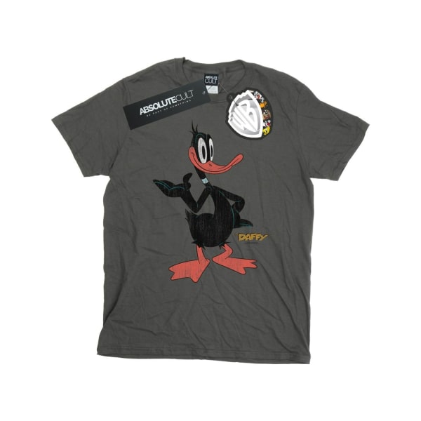 Looney Tunes Boys Daffy Duck Distressed T-Shirt 5-6 år Charc Charcoal 5-6 Years