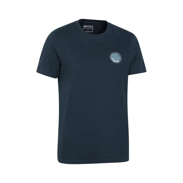 Mountain Warehouse Herr Edinburgh Tree Ring Ekologisk T-shirt L D Dark Blue L