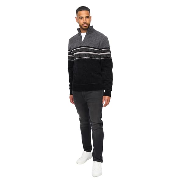 Bewley & Ritch Feldstan Kvarts Zip Tröja för Män L Svart Black L