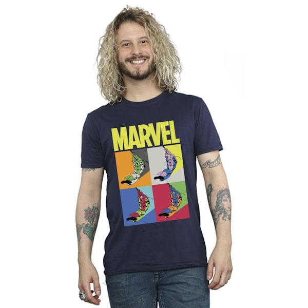 Marvel Herr Spider-Man Pop Art T-shirt M Marinblå Navy Blue M