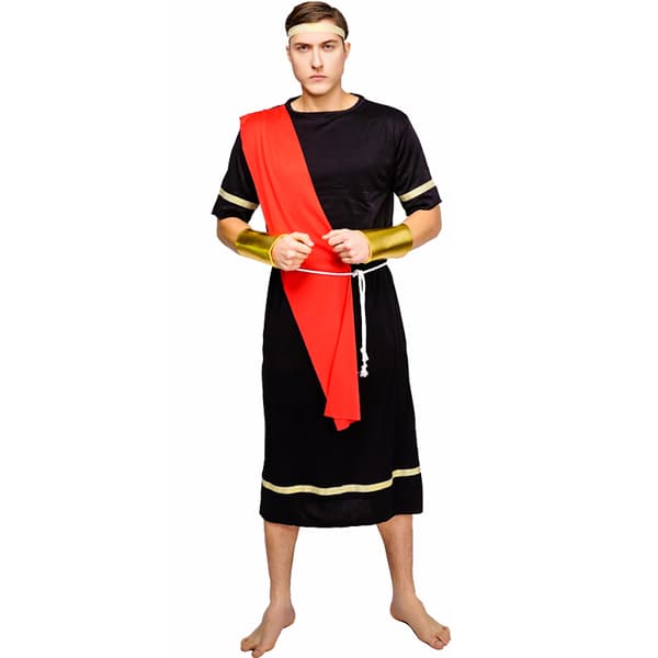 Bristol Novelty Herr Toga Caesar Kostym M Svart Black M