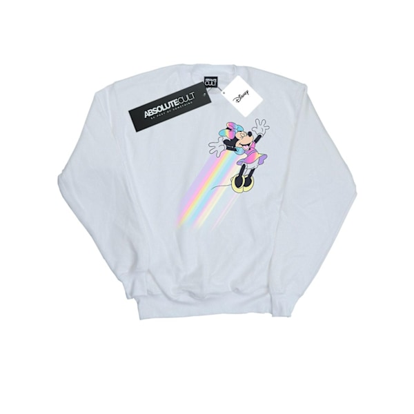 Disney Pojkar Minnie Mouse Whoosh Sweatshirt 7-8 År Vit White 7-8 Years