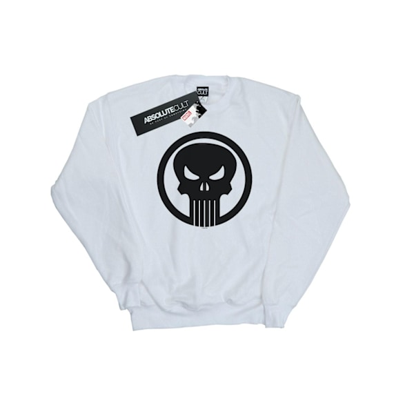 Marvel Herr The Punisher Skull Circle Sweatshirt XL Vit White XL