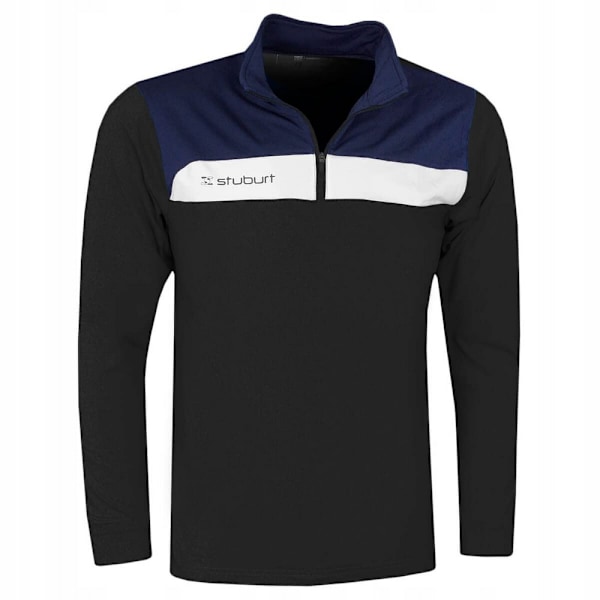 Stuburt Herr Halv Zip Mellanskikt L Svart Black L