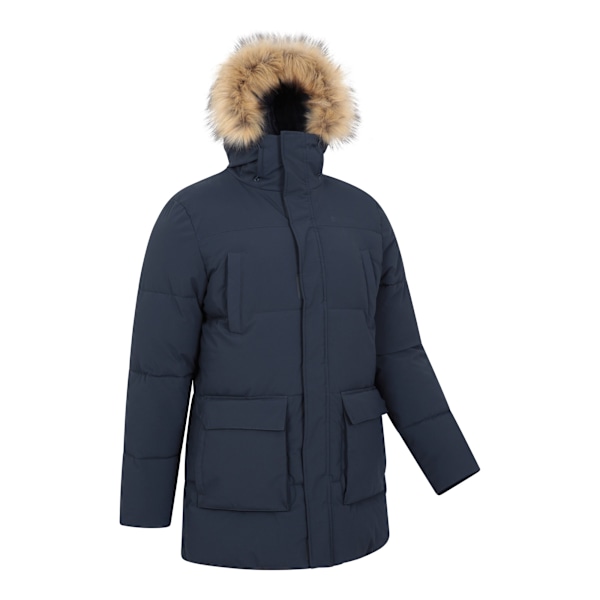 Mountain Warehouse Herr Fern Vattenavvisande Vadderad Parka XL Marinblå Navy XL