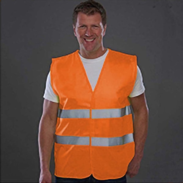 Yoko Hi Vis 2-bands väst/kavaj XL orange för män Orange XL