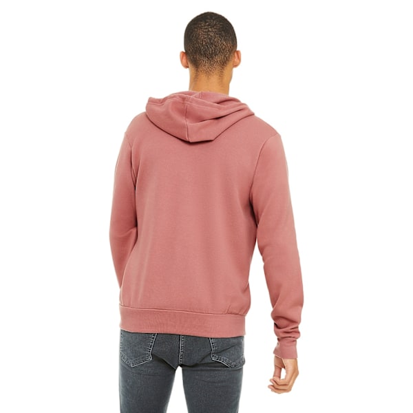 Bella + Canvas Unisex Full Zip Hoodie XXL Mauve Mauve XXL