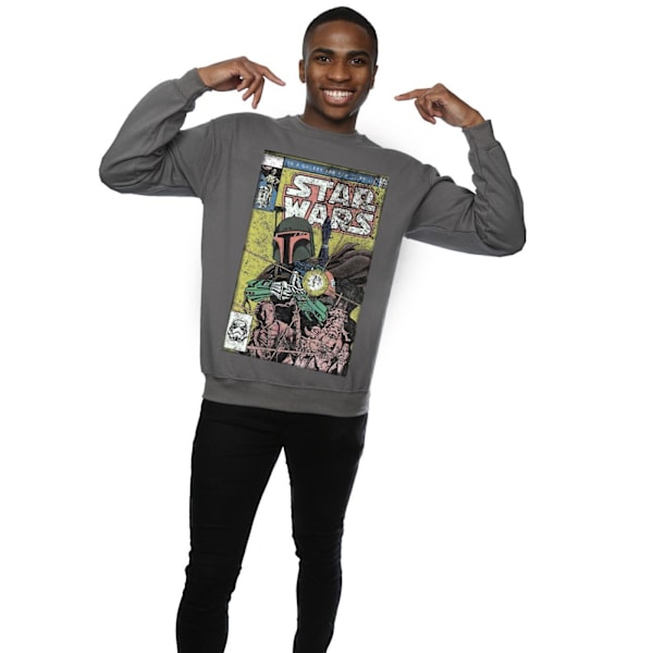 Star Wars Boba Fett Comic Sweatshirt S Charcoal Charcoal S