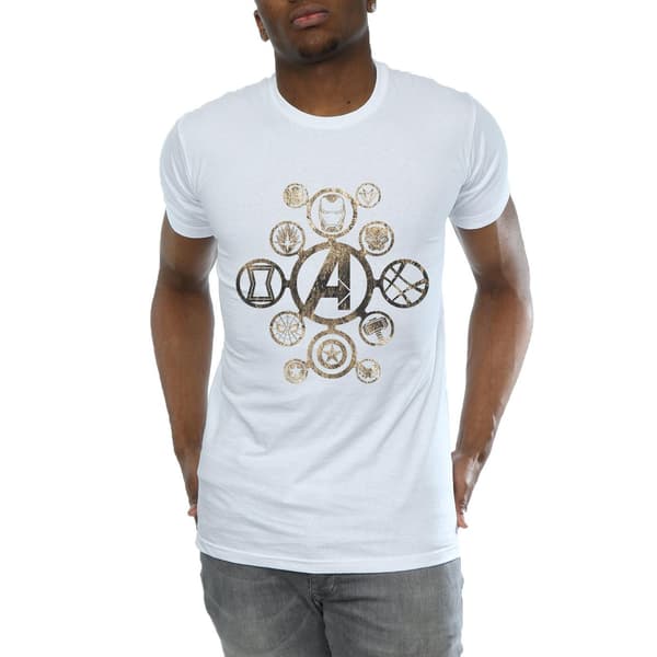 Avengers Infinity War Herr Ikoner Bomulls T-shirt M Vit White M