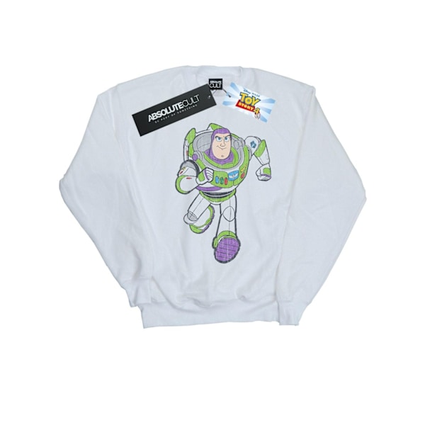 Disney Mens Toy Story 4 Classic Buzz Lightyear Sweatshirt M Vit White M